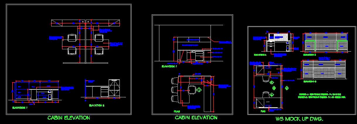 Office Workstation CAD Block- Desk and Partition Design